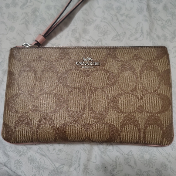 Coach Brown Wristlet Clutch - Picture 2 of 4